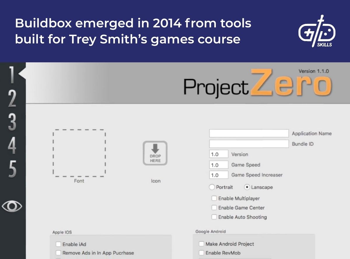 Buildbox emerged in 2014 from tools built for Trey Smith's games course