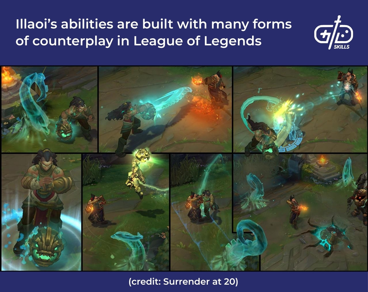 Illaoi’s abilities are built with many forms of counterplay in League of Legends