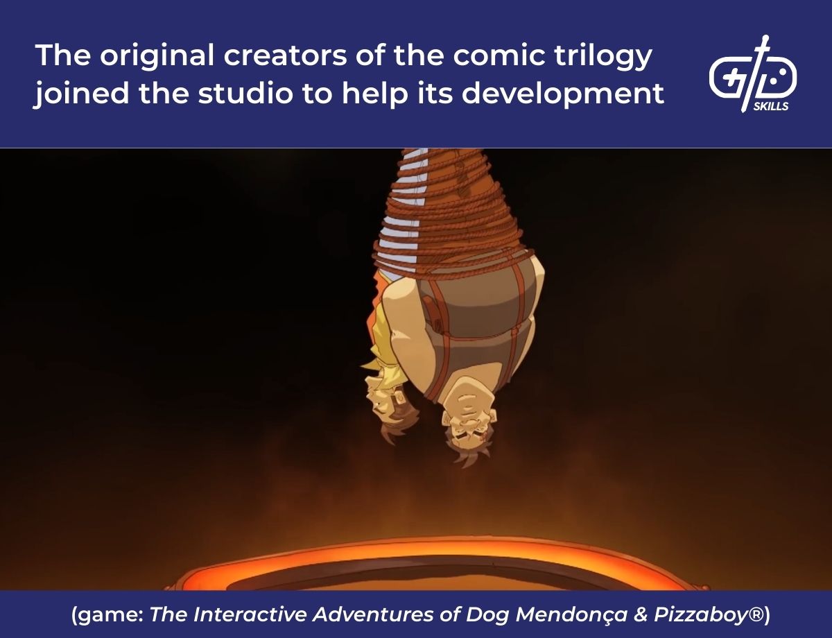 The original creators of the Interactive Adventures of Dog Mendonça & Pizzaboy comic trilogy joined the studio to help its development