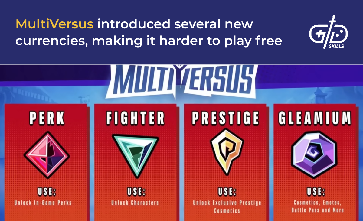 MultiVersus introduced several new currencies, making it harder to play free