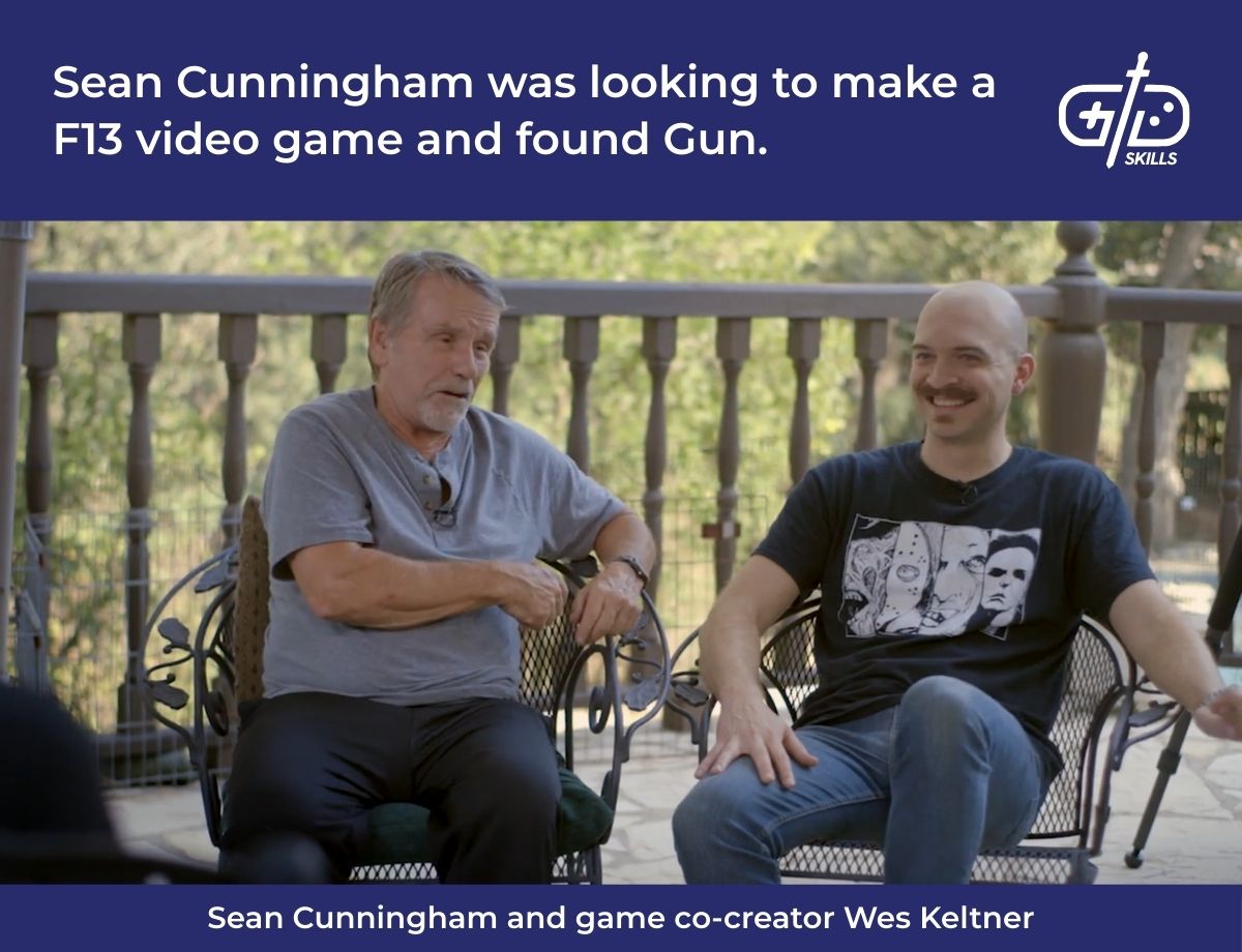Sean Cunningham was looking to make a F13 video game and found Gun.