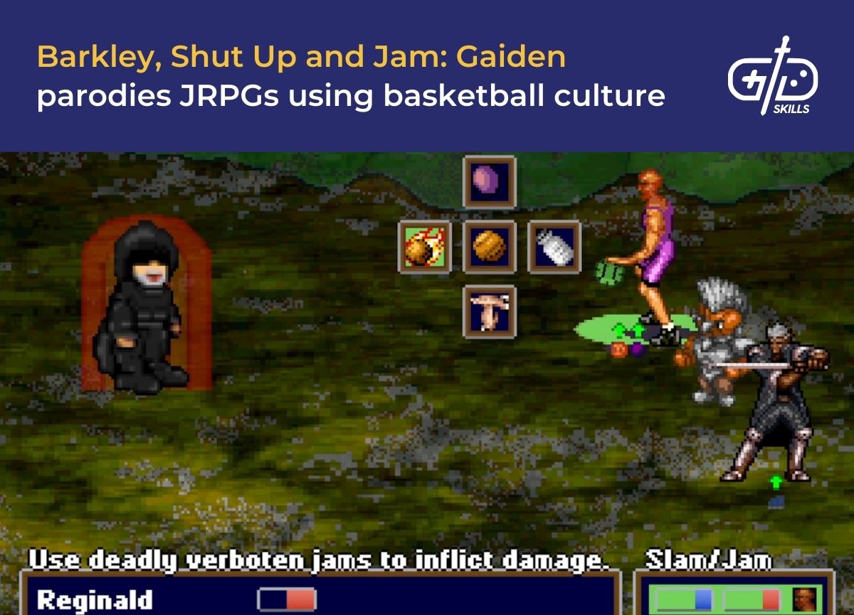 Barkley, Shut up and Jam: Caiden parodies JRPGs using basketball culture