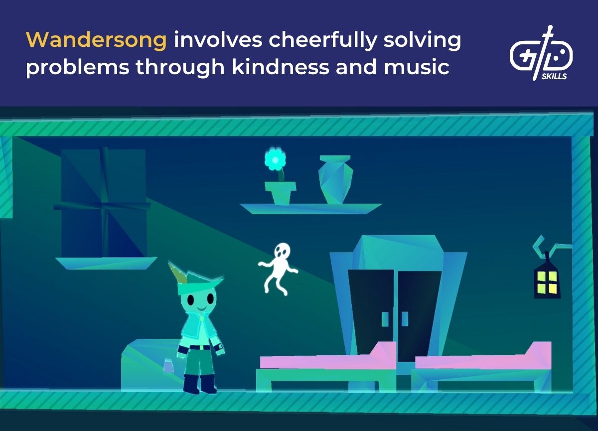 Wandersong involves cheerfully solving problems through kindness and music