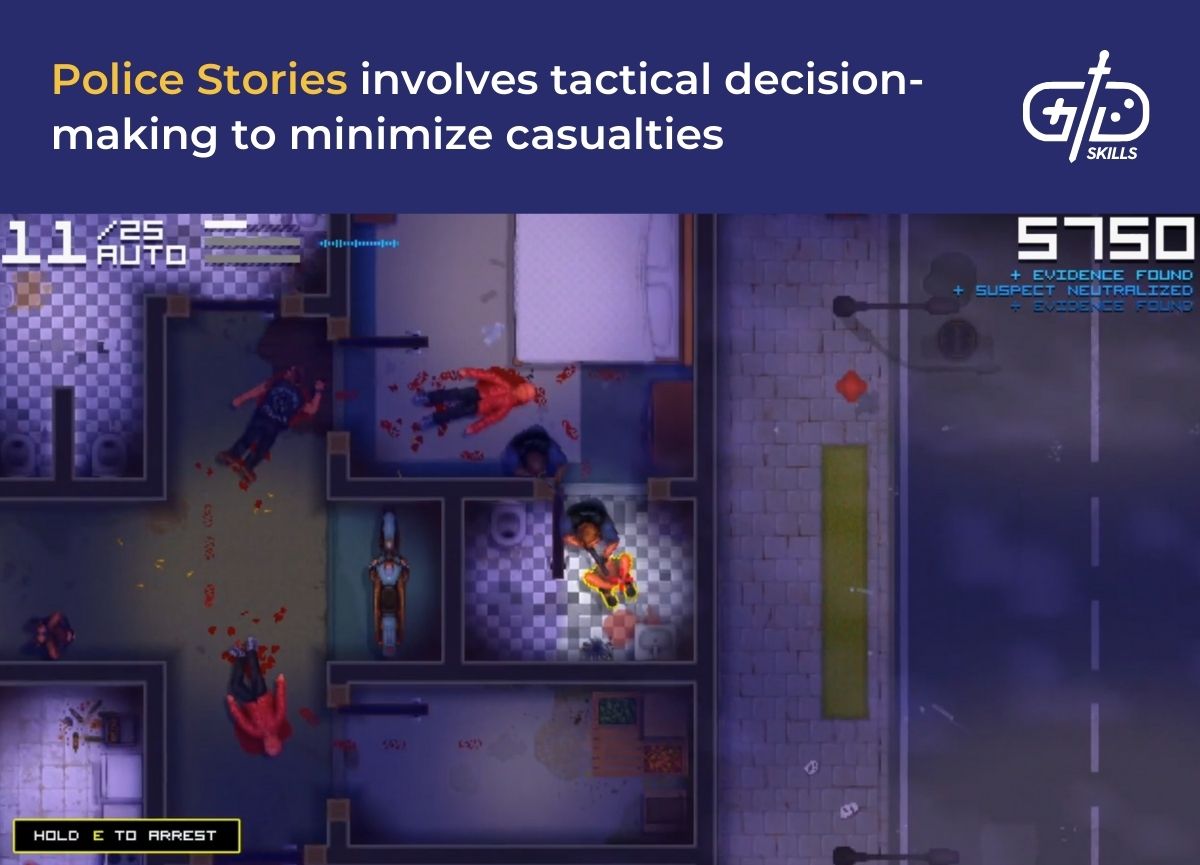 Police Stories involves tactical decision-making to minimize casualties