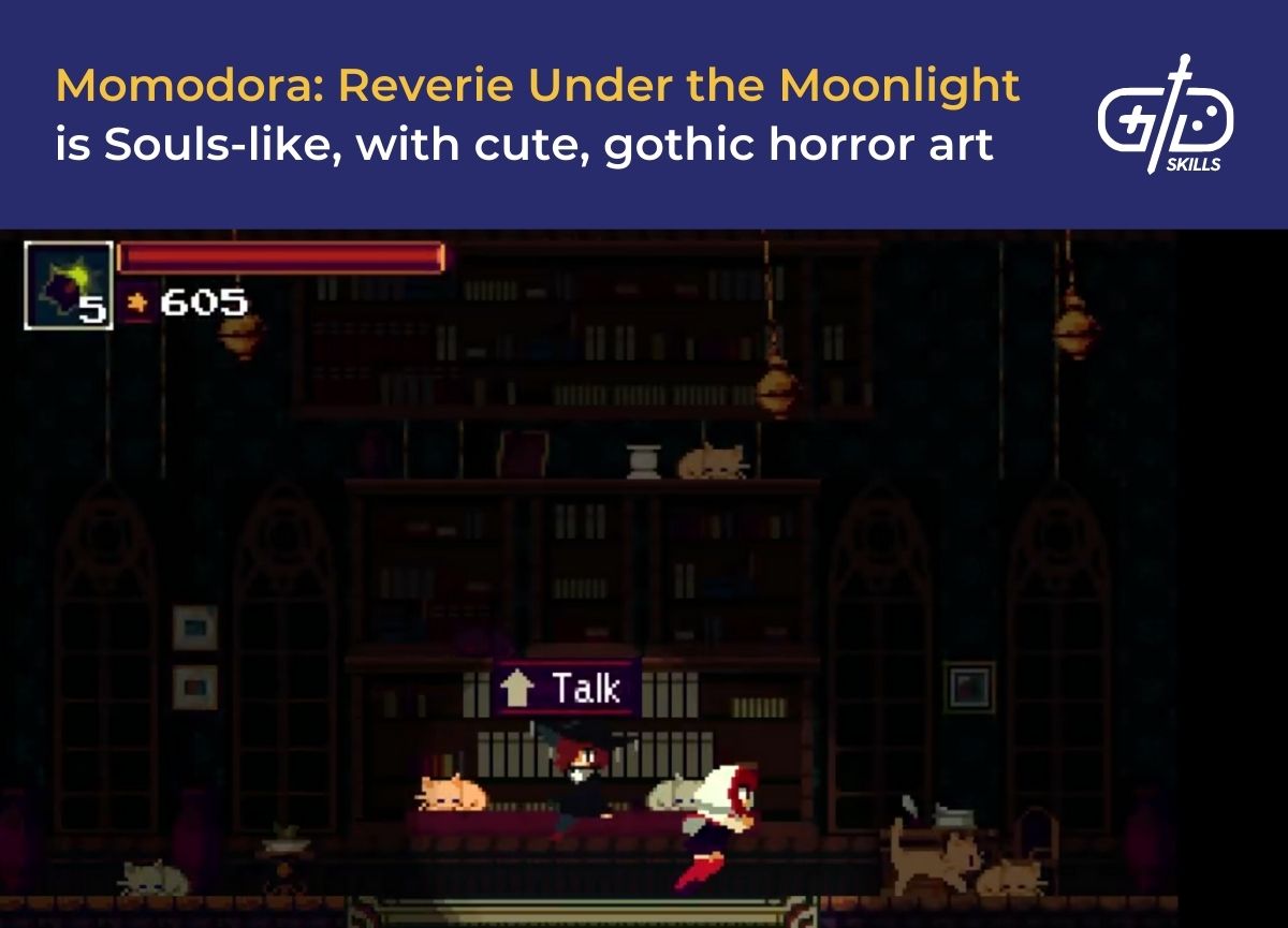 Momodora: Reverie Under the Moonlight is Souls-like, with cute, gothic horror art