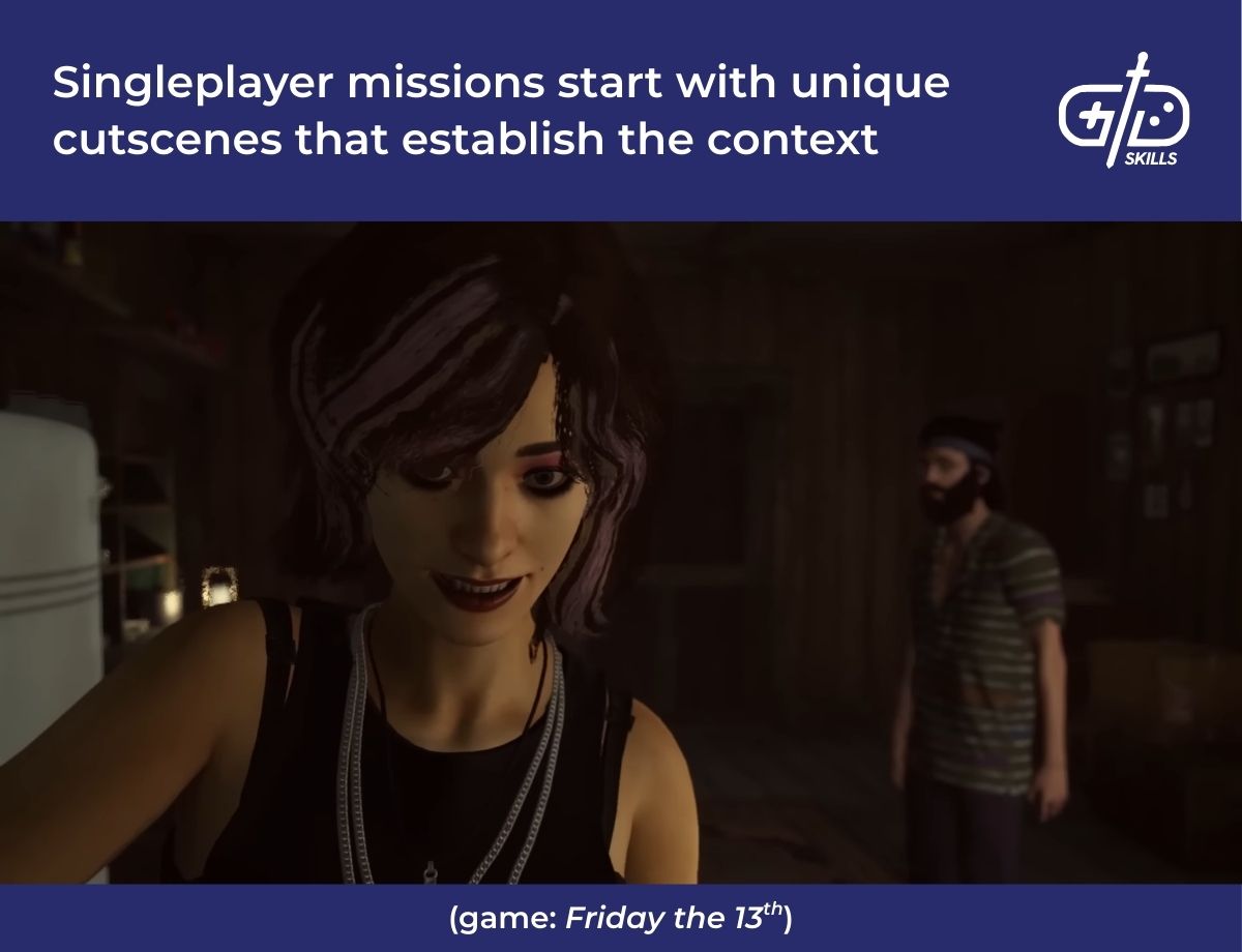 Singleplayer missions start with unique cutscenes that establish the context