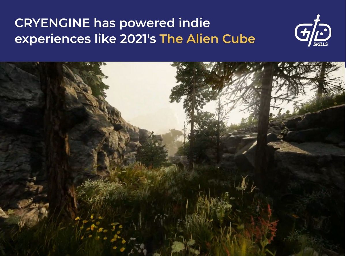 CRYENGINE has powered indie experiences like 2021's The Alien Cube