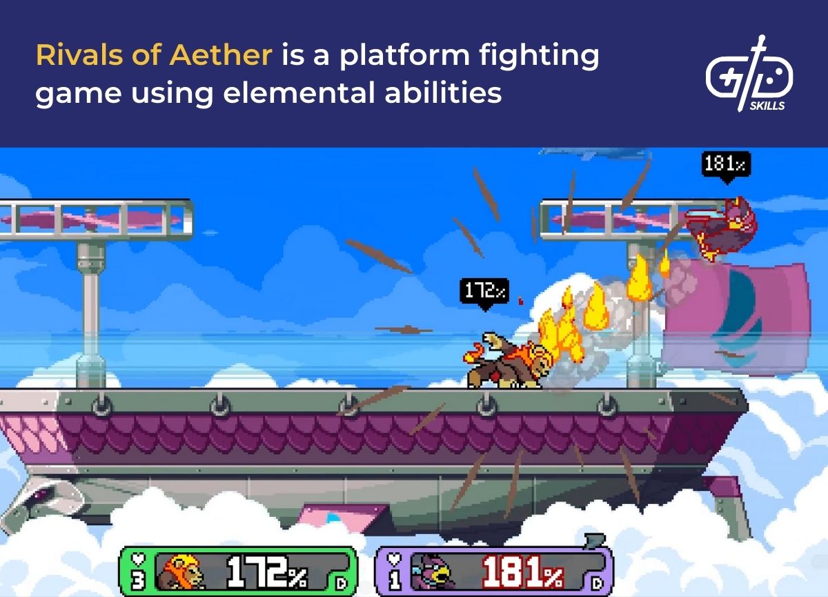 Rivals of Aether is a platform fighting game using elemental abilities