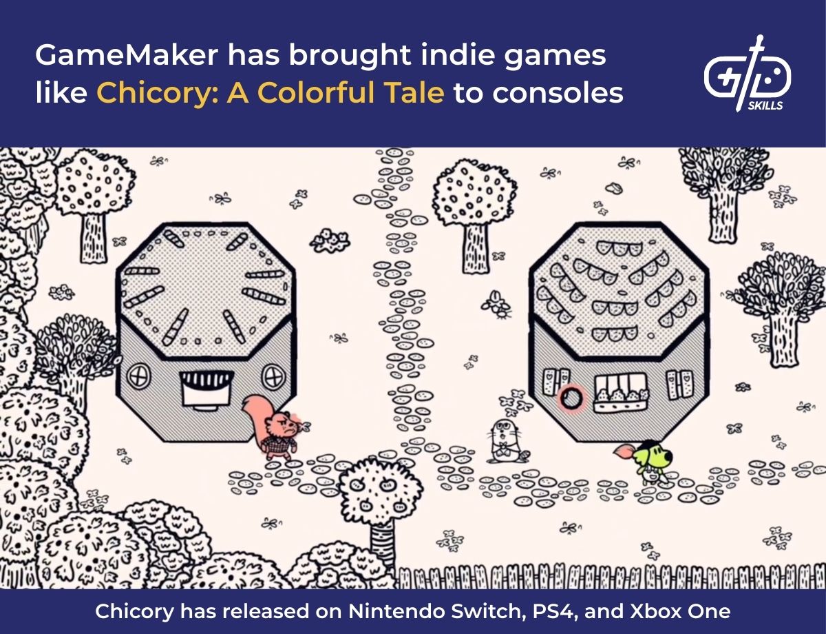 GameMaker has brought indie games like Chicory: A Colorful Tale to consoles