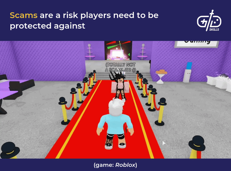 Scams are a risk players need to be protected against